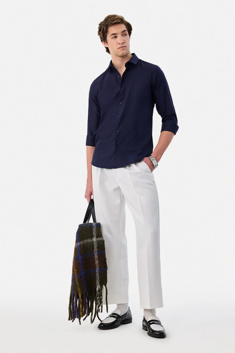 سنيتش Slim Fit Geometric Luxe Shirt